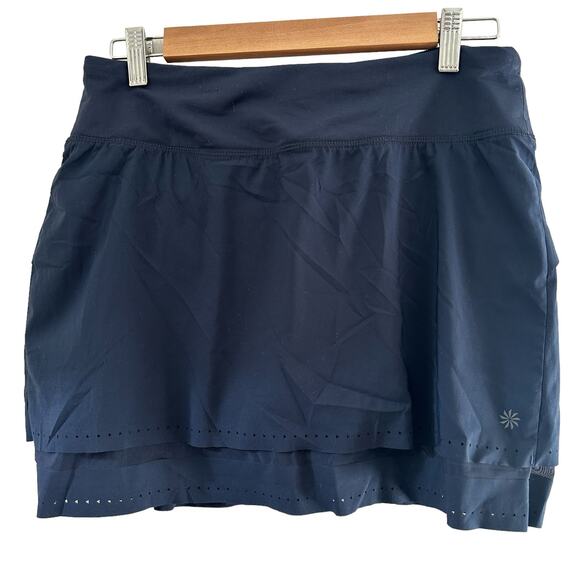 Athleta Laser Run Skort In Navy Size Small Tennis Golf Gorpcore - Picture 6 of 15
